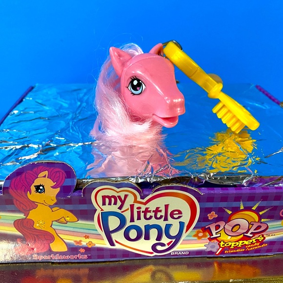 MY LITTLE PONY G3 VTG 2003 PINKIE PIE PONY HEAD CLIP ON POP TOPPERS OR KEYCHAIN - Picture 7 of 11